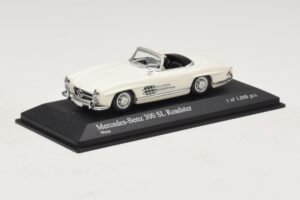 Mercedes 300 SL W198 Roadster Biely Minichamps 1:43 400039034 Kov – obrázok 2 z 4