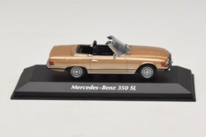 Mercedes 350 SL R107 Zlatý Maxichamps 1:43 940033431 Kov