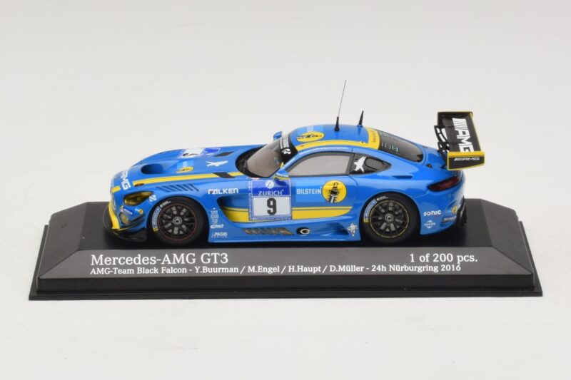 Mercedes AMG GT3 Black Falcon #9 Y. Buurman / M. Engel 24 Hours of Nurburgring 2016 Minichamps 1:43 437163009 Kov
