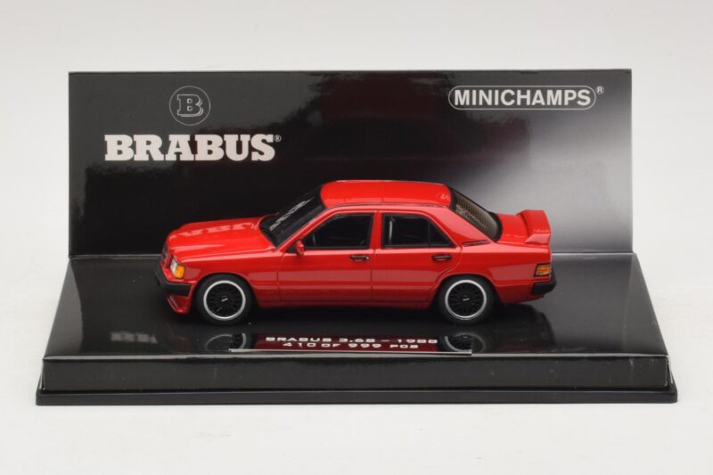 Mercedes Brabus 3.6S 190E W201 Červený Minichamps 1:43 437032600 Kov