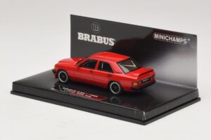 Mercedes Brabus 3.6S 190E W201 Červený Minichamps 1:43 437032600 Kov – obrázok 3 z 5