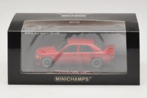 Mercedes Brabus 3.6S 190E W201 Červený Minichamps 1:43 437032600 Kov – obrázok 5 z 5