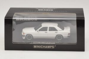 Mercedes Brabus 3.6S 190E W201 Biely Minichamps 1:43 437032602 Kov – obrázok 5 z 5