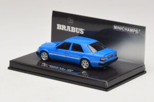 Mercedes Brabus 6.5 500E W124 Modrý Minichamps 1:43 437032502 Kov – obrázok 3 z 5