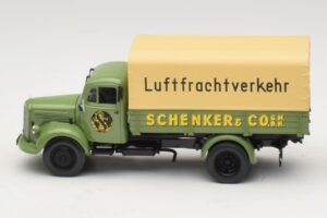 Mercedes L 3500 Valníkové Vozidlo Schenker Minichamps 1:43 439350028 Kov – obrázok 3 z 6