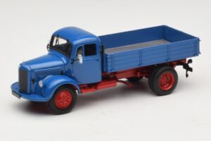Mercedes L 3500 Sklápač Modrý Červený Minichamps 1:43 439350004 Kov