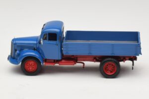 Mercedes L 3500 Sklápač Modrý Červený Minichamps 1:43 439350004 Kov – obrázok 3 z 6