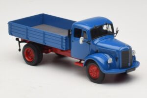 Mercedes L 3500 Sklápač Modrý Červený Minichamps 1:43 439350004 Kov – obrázok 4 z 6