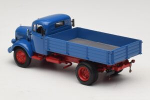 Mercedes L 3500 Sklápač Modrý Červený Minichamps 1:43 439350004 Kov – obrázok 5 z 6