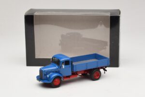 Mercedes L 3500 Sklápač Modrý Červený Minichamps 1:43 439350004 Kov – obrázok 6 z 6