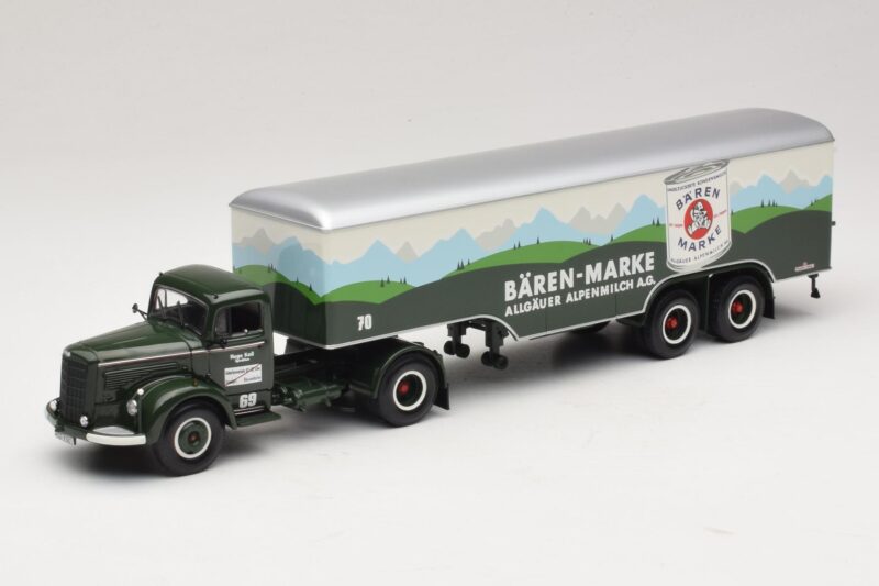 Mercedes LS315 Koffersattelzug Bärenmarke Minichamps 1:43 499034780 Kov