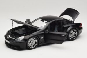 Mercedes SL65 AMG R230 Black Series Matt Black Minichamps 1:18 100038121 Kov – obrázok 2 z 8