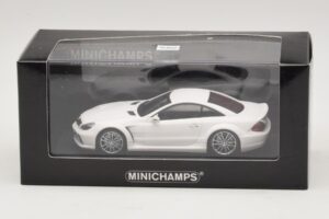 Mercedes SL65 AMG R230 Black Series Matná Biela Minichamps 1:43 400038222 Kov – obrázok 4 z 4