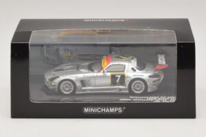 Mercedes SLS AMG GT3 #7 Black Falcon Jager / Seyffarth 24 Hours of Dubai 2011 Minichamps 1:43 437110307 Kov – obrázok 5 z 5