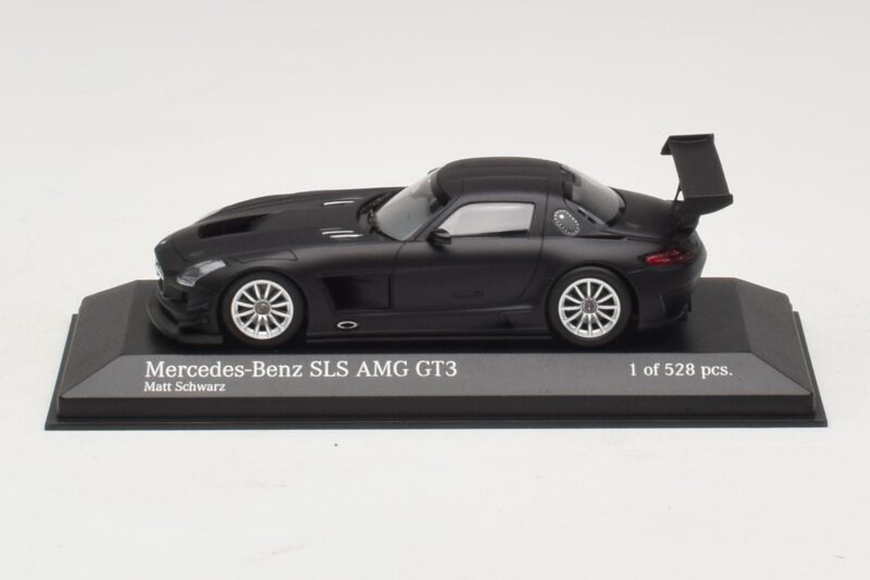 Mercedes SLS AMG GT3 Matná Čierna Minichamps 1:43 Mercedes SLS AMG GT3 Matná Čierna Minichamps 1:43 410113200 Kov
