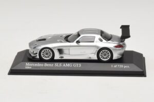 Mercedes SLS AMG GT3 Strieborná Minichamps 1:43 410113202 Kov