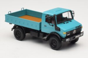 Mercedes Unimog 1300 L Valník Modrý Minichamps 1:43 439033020 Kov – obrázok 4 z 6