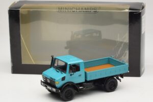 Mercedes Unimog 1300 L Valník Modrý Minichamps 1:43 439033020 Kov – obrázok 6 z 6