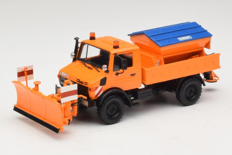 Mercedes Unimog 1300 L Snežný Pluh Oranžová Minichamps 1:43 439033060 Kov