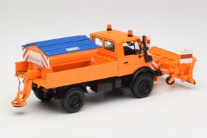 Mercedes Unimog 1300 L Snežný Pluh Oranžová Minichamps 1:43 439033060 Kov – obrázok 2 z 6