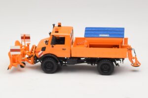 Mercedes Unimog 1300 L Snežný Pluh Oranžová Minichamps 1:43 439033060 Kov – obrázok 3 z 6