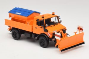 Mercedes Unimog 1300 L Snežný Pluh Oranžová Minichamps 1:43 439033060 Kov – obrázok 4 z 6