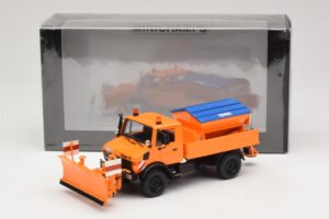 Mercedes Unimog 1300 L Snežný Pluh Oranžová Minichamps 1:43 439033060 Kov – obrázok 6 z 6