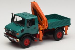 Mercedes Unimog 1300 L Sklápač s Nakladacím Žeriavom Minichamps 1:43 439033000 Kov