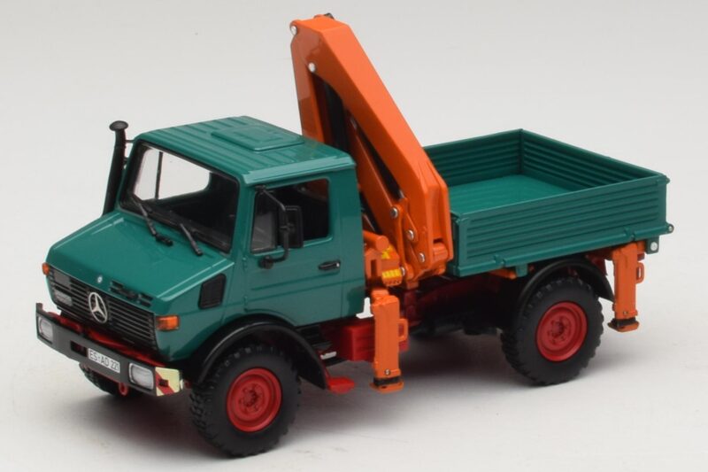 Mercedes Unimog 1300 L Sklápač s Nakladacím Žeriavom Minichamps 1:43 439033000 Kov