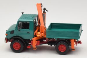 Mercedes Unimog 1300 L Sklápač s Nakladacím Žeriavom Minichamps 1:43 439033000 Kov – obrázok 3 z 6