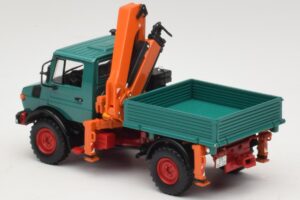 Mercedes Unimog 1300 L Sklápač s Nakladacím Žeriavom Minichamps 1:43 439033000 Kov – obrázok 5 z 6