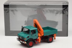 Mercedes Unimog 1300 L Sklápač s Nakladacím Žeriavom Minichamps 1:43 439033000 Kov – obrázok 6 z 6