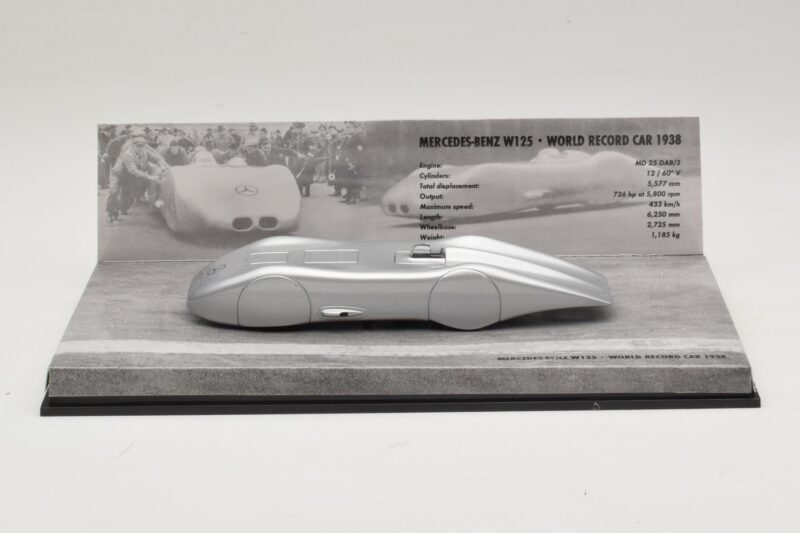 Mercedes W125 R. Caracciola World Record 1938 Minichamps 1:43 40038300 Kov