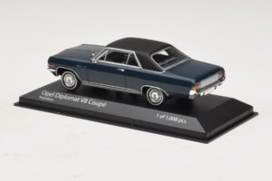 Opel Diplomat A V8 Coupe Tmavomodrý Minichamps 1:43 400048021 Kov – obrázok 3 z 4