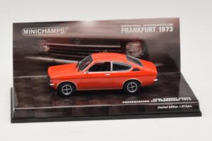 Opel Kadett C Kupé Prezentácia IAA Frankfurt Červený Minichamps 1:43 436045620 Kov