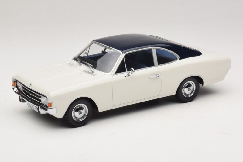 Opel Rekord C Kupé Biela Modrá Minichamps 1:18 107047021 Živica