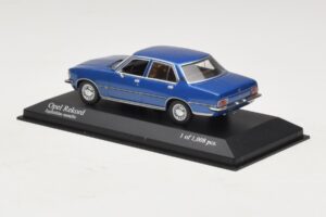 Opel Rekord D Modrý Metalický Minichamps 1:43 400044002 Kov – obrázok 3 z 4