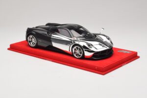 Pagani Huayra Chrome Silver Jedinečný Kus BBR 1:18 P1873CM Živica – obrázok 4 z 7