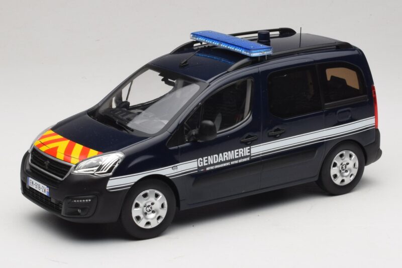 Peugeot Partner Gendarmerie Tmavo Modrý Norev 1:18 184890 Kov