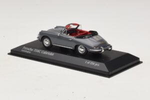 Porsche 356C Cabriolet Sivý Minichamps 1:43 430062339 Kov – obrázok 3 z 4