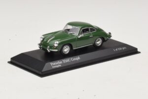 Porsche 356C Tmavo Zelená Minichamps 1:43 430062329 Kov – obrázok 2 z 4