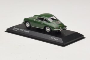 Porsche 356C Tmavo Zelená Minichamps 1:43 430062329 Kov – obrázok 3 z 4