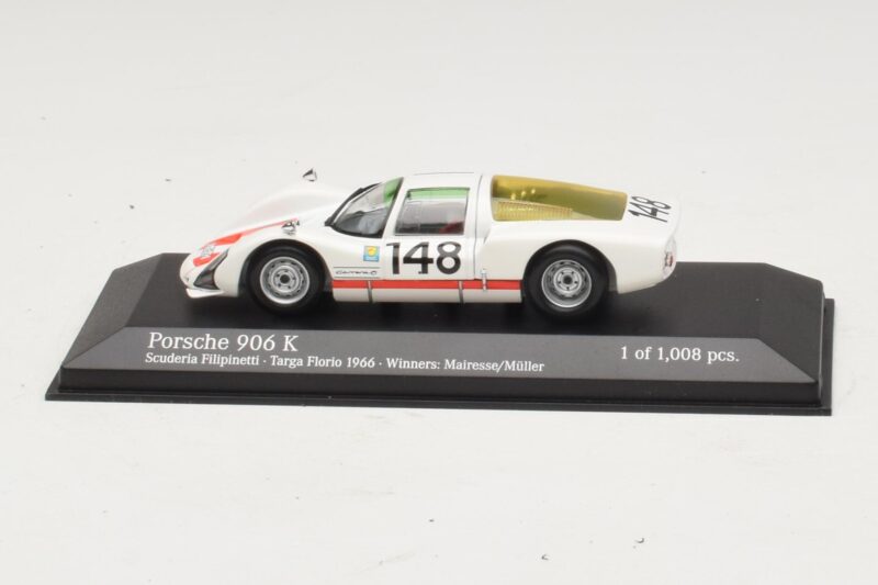 Porsche 906 K Scuderia Filipinetti #148 W. Mairesse / H. Muller Targa Florio Winners 1966 Minichamps 1:43 Porsche 906 K Scuderia Filipinetti #148 W. Mairesse / H. Muller Targa Florio Winners 1966 Minichamps 1:43 400666648 Kov