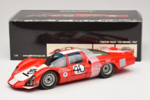 Porsche 906 LH Squadra Tartaruga #40 D. Spoerry / R. Steinemann 12 Hours of Sebring 1967 Minichamps 1:18 100676140 Kov – obrázok 8 z 8