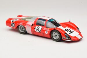 Porsche 906 LH Squadra Tartaruga #40 D. Spoerry / R. Steinemann 12 Hours of Sebring 1967 Minichamps 1:18 100676140 Kov – obrázok 6 z 8