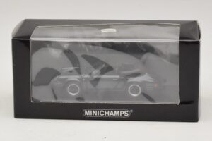 Porsche 911 930 Carrera Cabriolet Sivá Metalíza Minichamps 1:43 430062037 Kov – obrázok 4 z 4