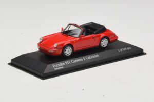 Porsche 911 964 Carrera 2 Cabriolet Červený Minichamps 1:43 430067330 Kov – obrázok 2 z 4