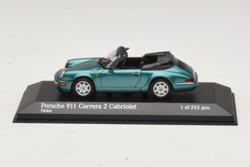 Porsche 911 964 Carrera 2 Cabriolet Turkysová Minichamps 1:43 430067332 Kov