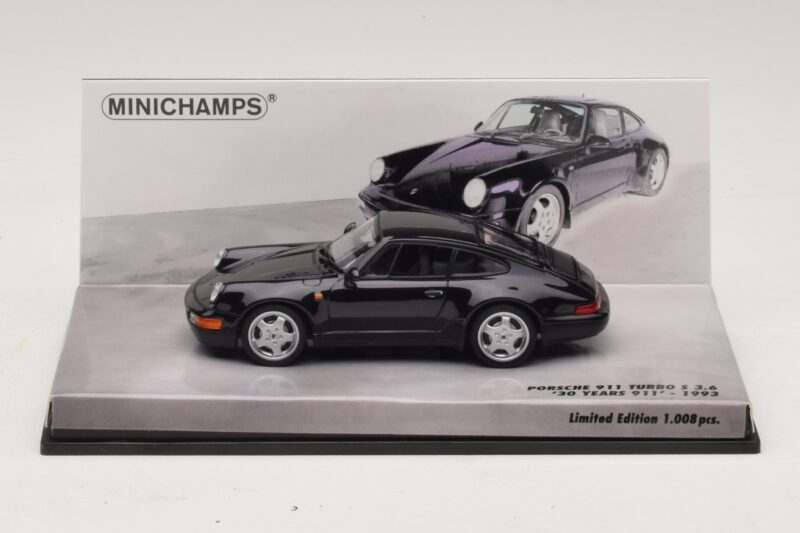 Porsche 911 964 Turbo S 3.6 30. Výročie Čierny Minichamps 1:43 436069171 Kov