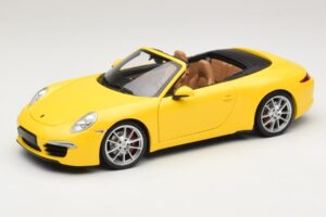 Porsche 911 991 Carrera S Kabriolet Žltý Minichamps 1:18 100061031 Kov